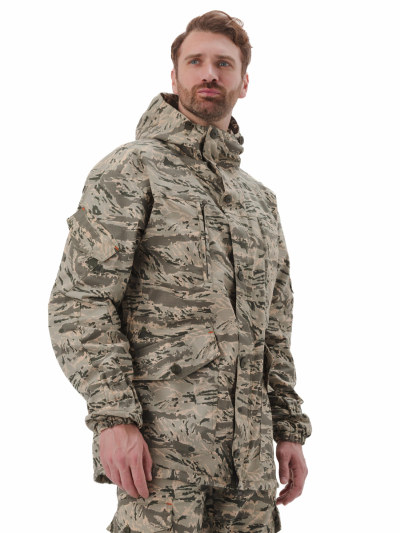 Костюм мужской "ГОРКА-М" куртка/брюки, цвет: кмф "Серый легион", ткань Рип-стоп