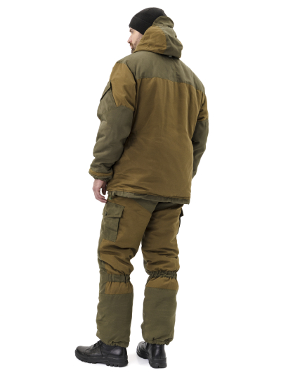 Костюм зимний "ГОРКА" куртка/брюки, цвет: св.хаки/т.хаки, ткань: Полибрезент