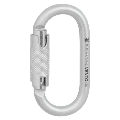 Карабин стальной «Овал автомат» с байонетной муфтой keylock 0010