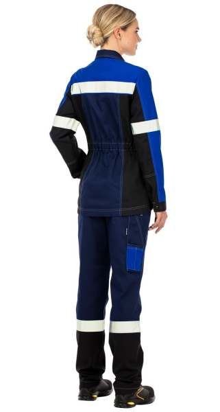 Куртка женская рабочая летняя для ИТР "Виват" NEW сине-черно-васильковая