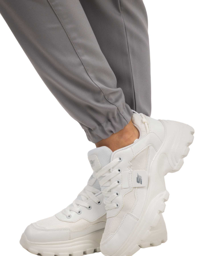 Костюм В-489 женский, блуза, брюки, серый