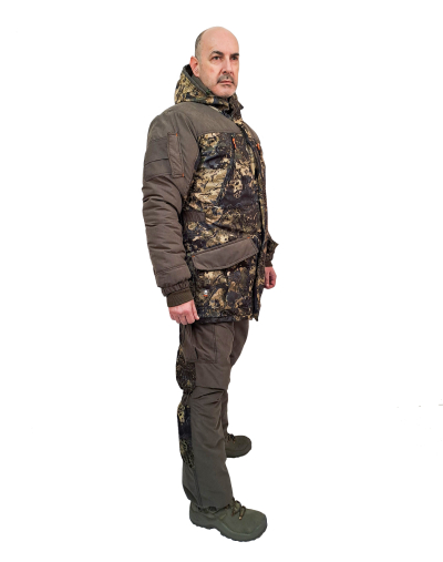 Костюм зимний «ГЕРКОН» куртка/брюки, цвет: кмф "ДЮНЫ/т.хаки", ткань: Алова/Финляндия