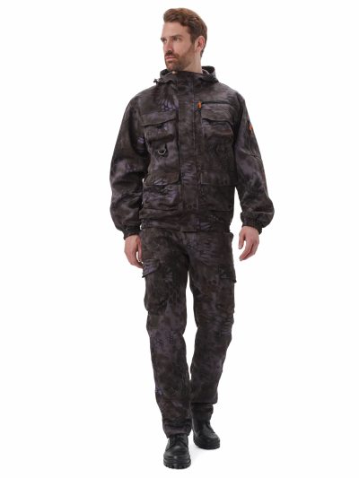 Костюм "БАРС" куртка/брюки, цвет: кмф "Черный питон", ткань: Грета