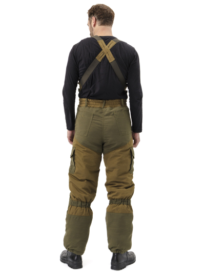 Костюм зимний "ГОРКА" куртка/брюки, цвет: св.хаки/т.хаки, ткань: Полибрезент