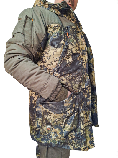 Костюм зимний «ГЕРКОН» куртка/брюки, цвет: кмф "ДЮНЫ/т.хаки", ткань: Алова/Финляндия