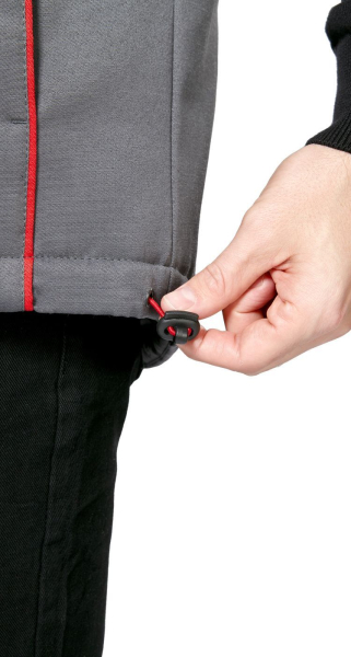 Жилет мужской утепленный рабочий "Авангард" серый-красный