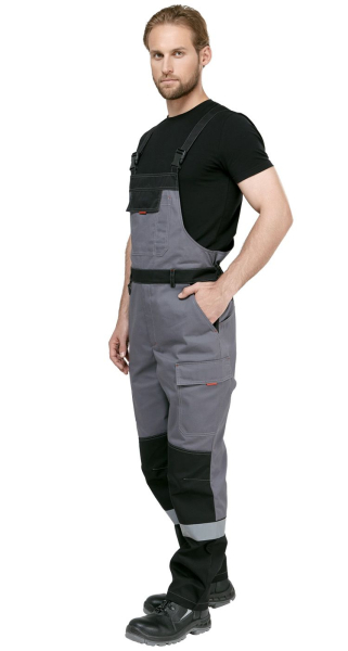 Костюм мужской рабочий летний "Гудзон" NEW с пк серый-черный