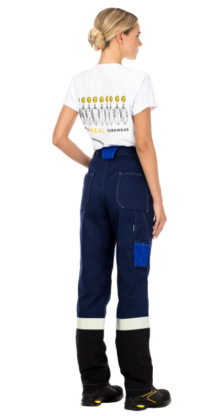 Брюки женские рабочие летние для ИТР "Виват" NEW сине-черно-васильковые