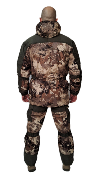 Костюм зимний «ГЕРКОН» куртка/брюки, цвет: кмф "ТАЙГА/т.хаки", ткань: Алова/Финляндия