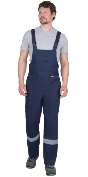 Костюм "МАСТЕР-РОСС" куртка кор., п/к, тёмно-синий с васильковым и СОП