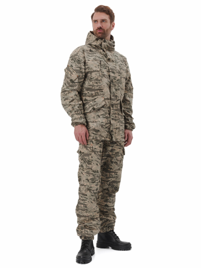 Костюм мужской "ГОРКА-М" куртка/брюки, цвет: кмф "Серый легион", ткань Рип-стоп