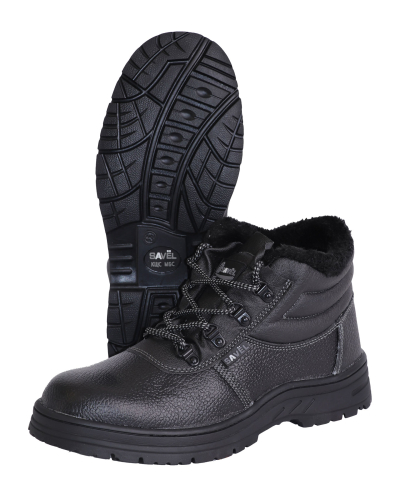 Ботинки "ТИТАН", кожа, МП, иск. мех, Нитрил