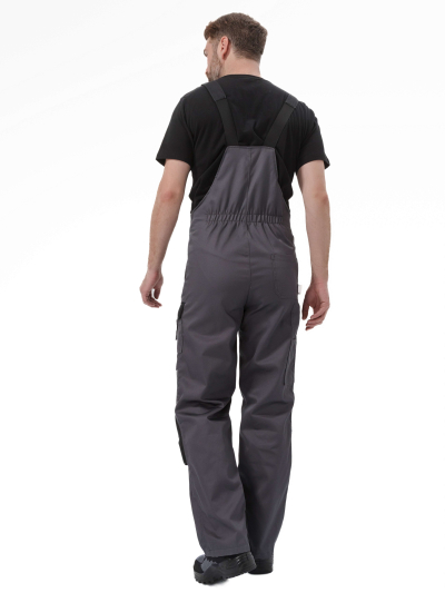 Костюм "МЕГА" куртка/полукомбинезон, цвет: Т.СЕРЫЙ/ЧЕРНЫЙ/СВ.СЕРЫЙ