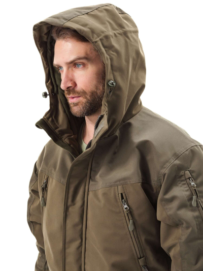 Костюм демисезонный «ГРАСК» куртка/брюки. цвет: хаки/т.хаки, ткань: Исландия