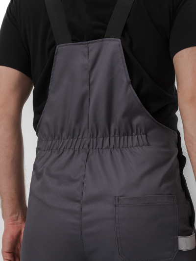 Костюм "МЕГА" куртка/полукомбинезон, цвет: Т.СЕРЫЙ/ЧЕРНЫЙ/СВ.СЕРЫЙ