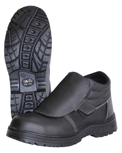 Ботинки сварщика "ТИТАН" кожа, МП МС, Нитрил