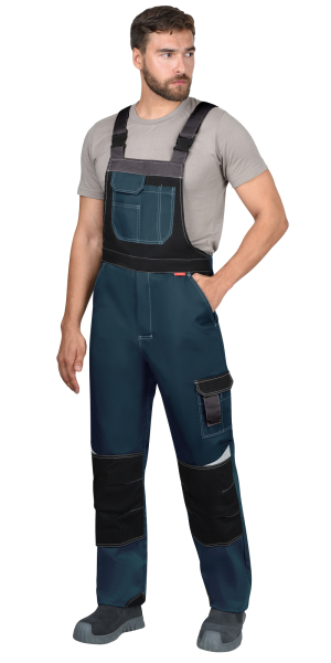 Полукомбинезон "КАСПИЙ" морена с черным, тёмно-серым и СОП