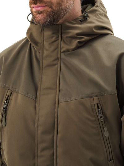 Костюм демисезонный «ГРАСК» куртка/брюки. цвет: хаки/т.хаки, ткань: Исландия