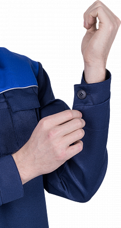 Халат «Стандарт» (т.синий-василек)