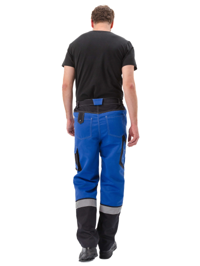 Костюм мужской "Волгарь" летний с брюками василек/черный