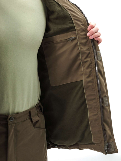 Костюм демисезонный «ГРАСК» куртка/брюки. цвет: хаки/т.хаки, ткань: Исландия