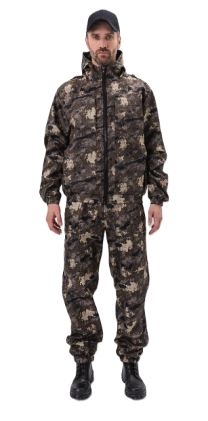 Костюм "КАСКАД" куртка/брюки, цвет: кмф "штурм", ткань: Полофлис