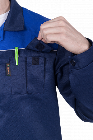 Халат «Стандарт» (т.синий-василек)