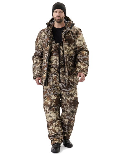 Костюм зимний "СКАНДИН" куртка/полукомб. цвет: кмф "КАНЬОН", ткань: Алова